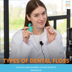 What is teeth flossing and its types