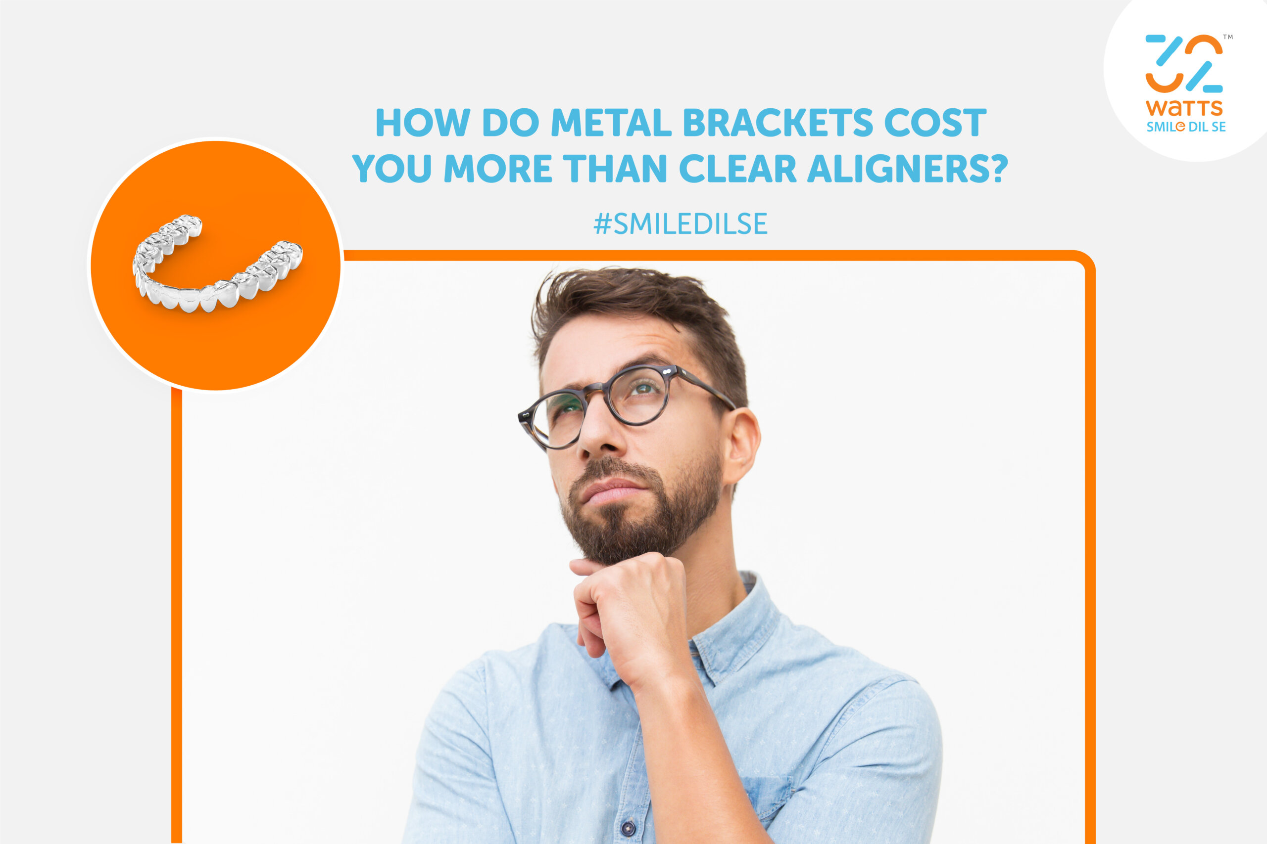 How do metal brackets cost you more than clear aligners?