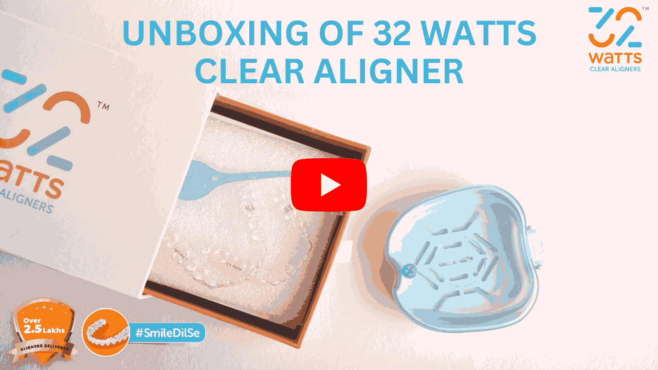 Unboxing the clear aligners
